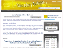 Tablet Screenshot of mercadosyburbujas.com